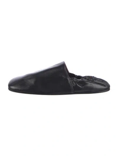 Pre-owned Khaite Leather Mules In Black