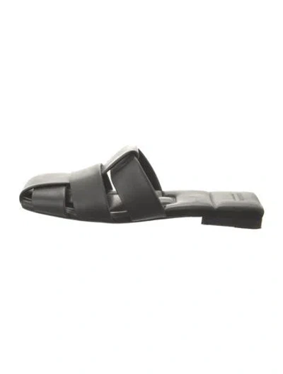 Pre-owned Khaite Leather Mules In Black