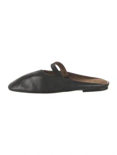 Pre-owned Khaite Leather Mules In Black