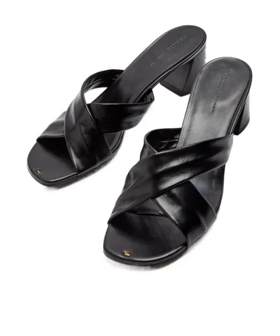 Khaite Leather Mules In Black