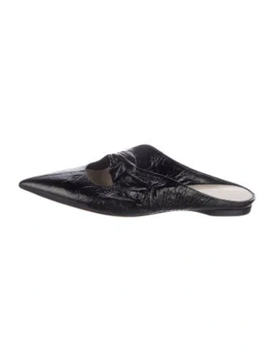Pre-owned Khaite Leather Mules In Blue