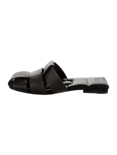 Pre-owned Khaite Leather Mules In Brown