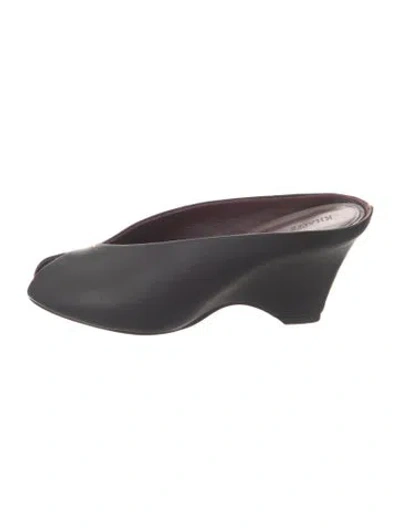 Pre-owned Khaite Leather Mules In Brown