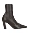 Khaite Nevada Ankle Stretch 85 Boot In Brown