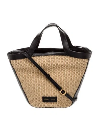 Pre-owned Khaite Leather Nora Tote Small In Neutral
