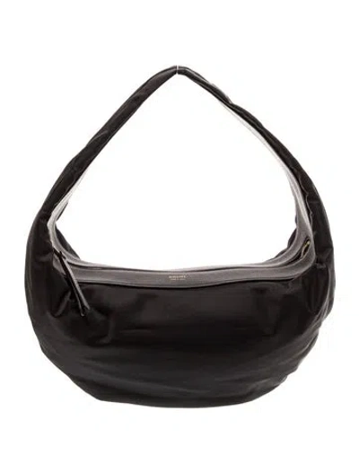 Pre-owned Khaite Leather Olivia Medium In Black