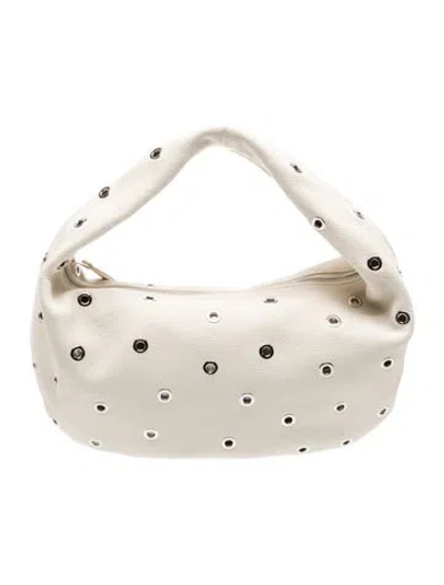 Pre-owned Khaite Leather Olivia Medium In Neutral