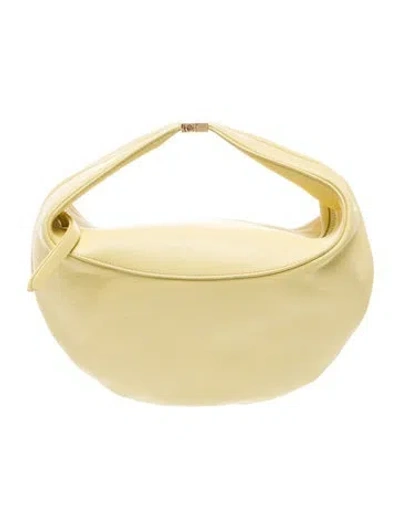 Pre-owned Khaite Leather Olivia In Yellow
