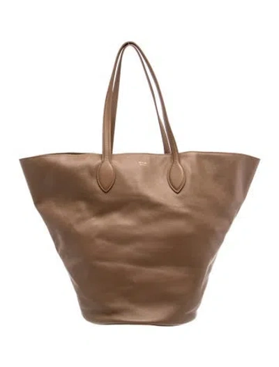 Pre-owned Khaite Leather Osa In Neutral