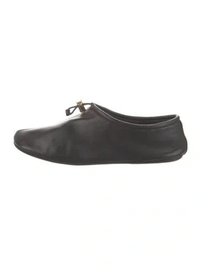 Pre-owned Khaite Leather Oxfords In Black