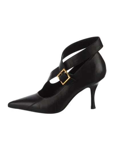 Pre-owned Khaite Leather Pumps In Black