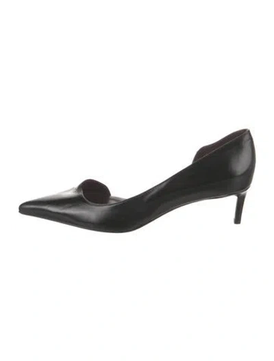 Pre-owned Khaite Leather Pumps In Black