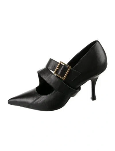 Pre-owned Khaite Leather Pumps In Black