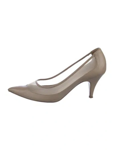 Pre-owned Khaite Leather Pumps In Neutral