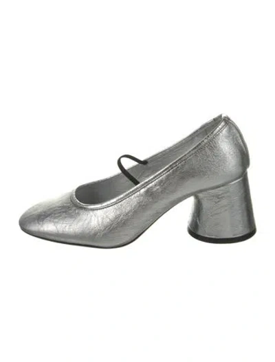 Pre-owned Khaite Leather Pumps In Silver