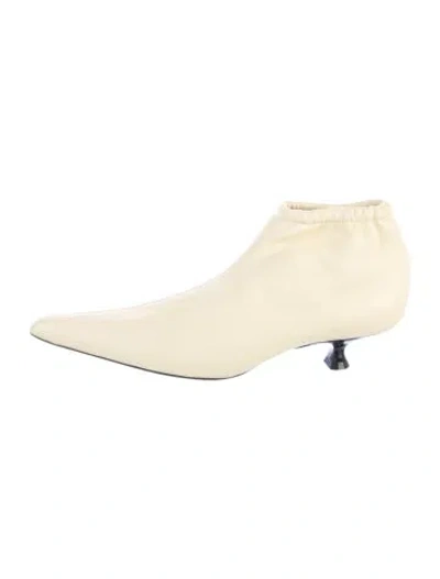 Pre-owned Khaite Leather Pumps In Yellow