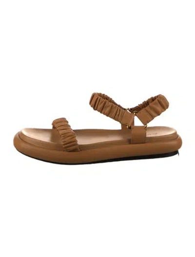 Pre-owned Khaite Leather Sandals In Neutral