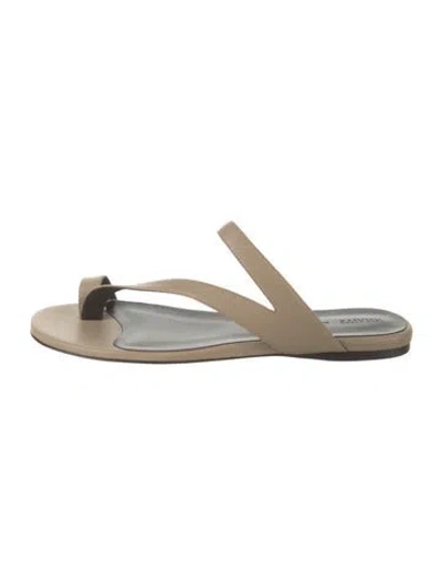 Pre-owned Khaite Leather Sandals W/ Tags In Black/neutrals