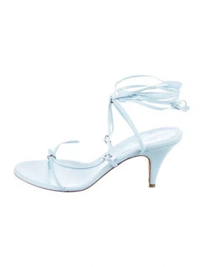 Pre-owned Khaite Leather Sandals In White