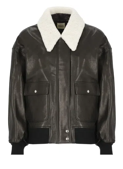 KHAITE LEATHER SHELLAR JACKET