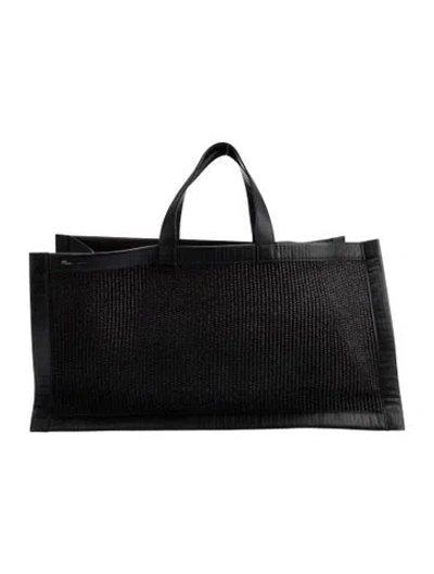 Pre-owned Khaite Leather Shoulder Bag In Black