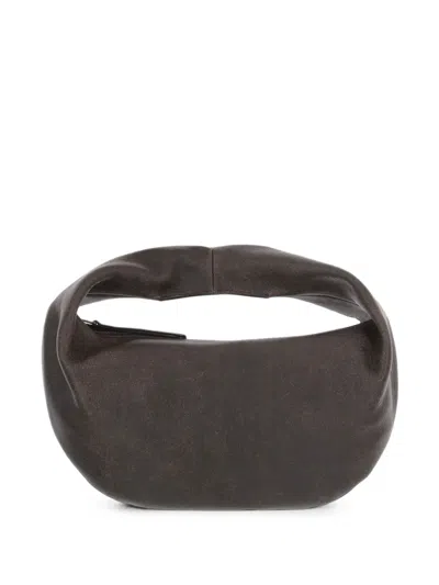 Khaite Leather Shoulder Bag In Brown