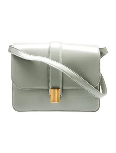 Pre-owned Khaite Leather Shoulder Bag In Green