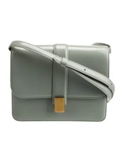 Pre-owned Khaite Leather Shoulder Bag In Green