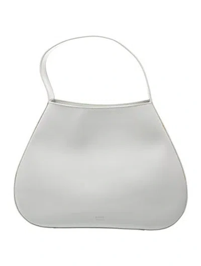 Pre-owned Khaite Leather Shoulder Bag In White