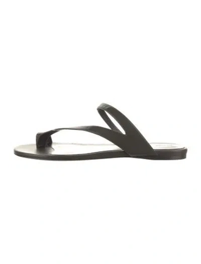 Pre-owned Khaite Leather Slides In Green