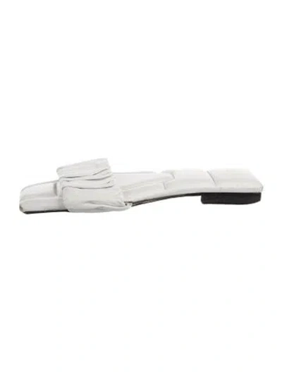 Pre-owned Khaite Leather Slides In White