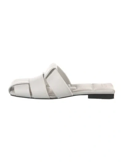 Pre-owned Khaite Leather Slides In White
