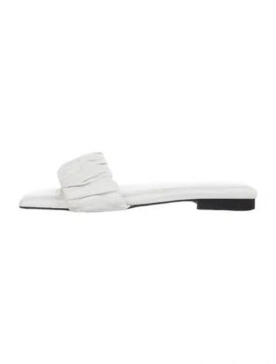 Pre-owned Khaite Leather Slides In White