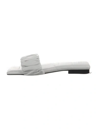 Pre-owned Khaite Leather Slides In White