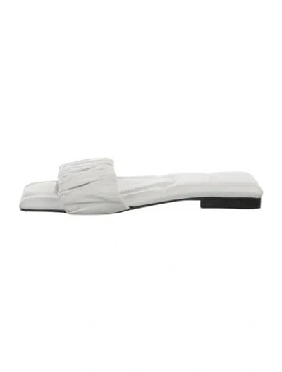 Pre-owned Khaite Leather Slides In White