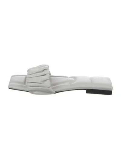 Pre-owned Khaite Leather Slides In White