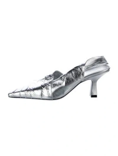 Pre-owned Khaite Leather Slingback Pumps