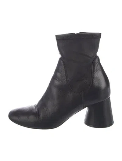 Pre-owned Khaite Leather Sock Boots In Blue