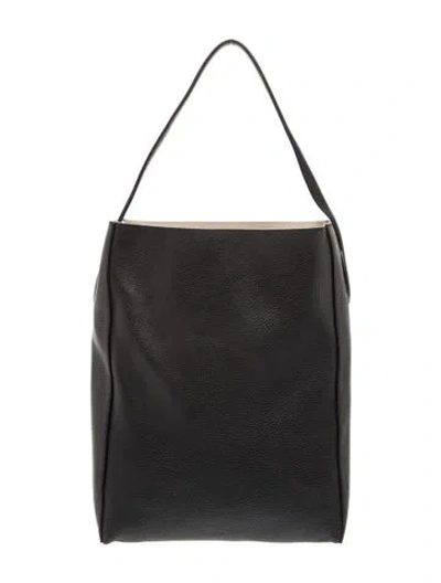 Pre-owned Khaite Leather The Row N/s Park Tote Bag Large In Black