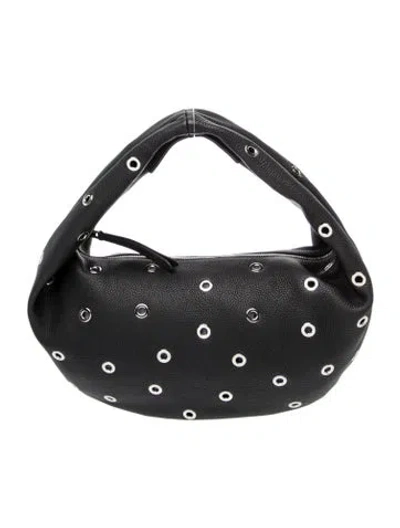 Pre-owned Khaite Leather Top Handle Bag In Black