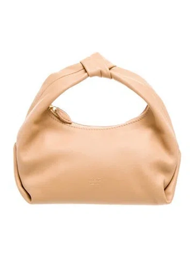 Pre-owned Khaite Leather Top Handle Bag In Brown