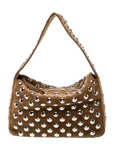 Pre-owned Khaite Leather Top Handle Bag In Brown