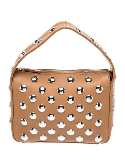 Pre-owned Khaite Leather Top Handle Bag In Brown