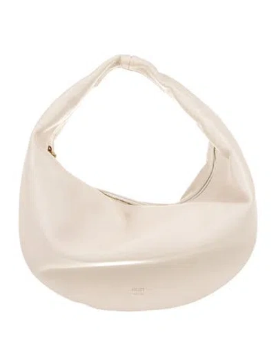 Pre-owned Khaite Leather Top Handle Bag In Neutral