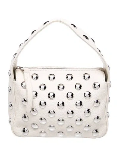 Pre-owned Khaite Leather Top Handle Bag In Neutral