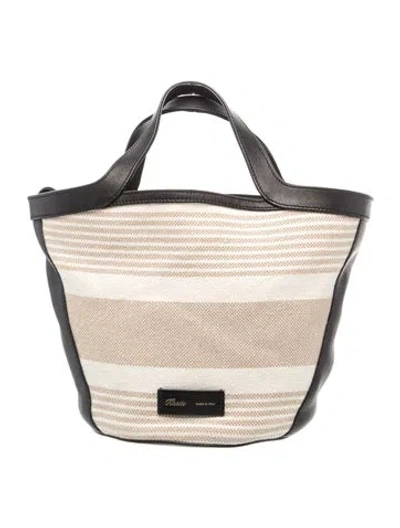 Pre-owned Khaite Leather Top Handle Bag In Neutrals