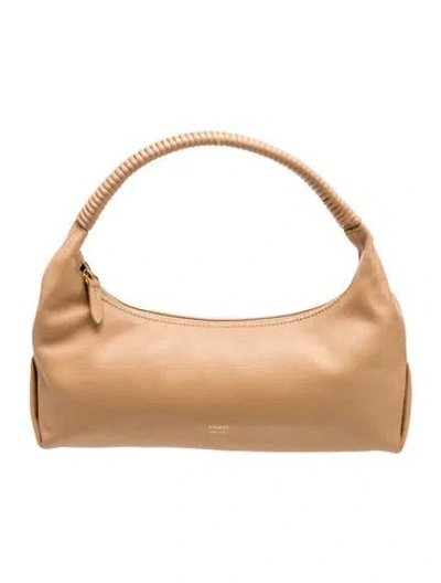 Pre-owned Khaite Leather Top Handle Bag W/ Tags In Neutral