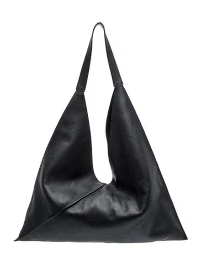 Pre-owned Khaite Leather Tote In Black