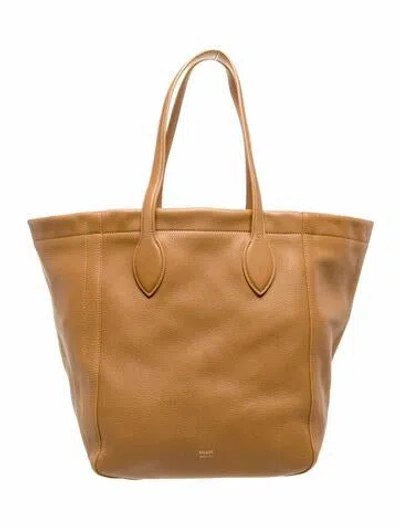 Pre-owned Khaite Leather Tote In Brown