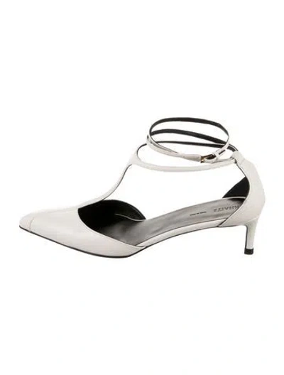 Pre-owned Khaite Leather T-strap Pumps In Multi